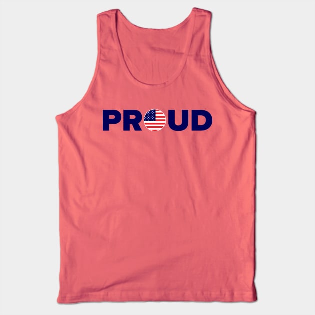 Proud American Tank Top by MessageOnApparel